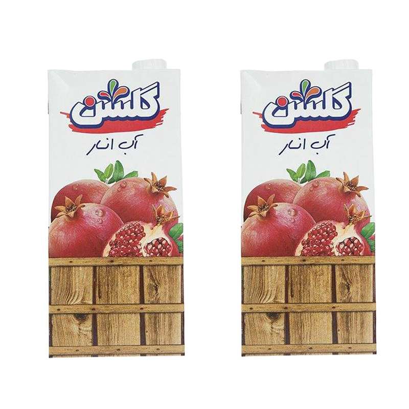 آب انار گلشن مقدار 1 لیتر بسته 2 عددی