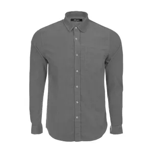 پیراهن آستین بلند مردانه جوتی جینز مدل کبریتی کد 303050 رنگ طوسی