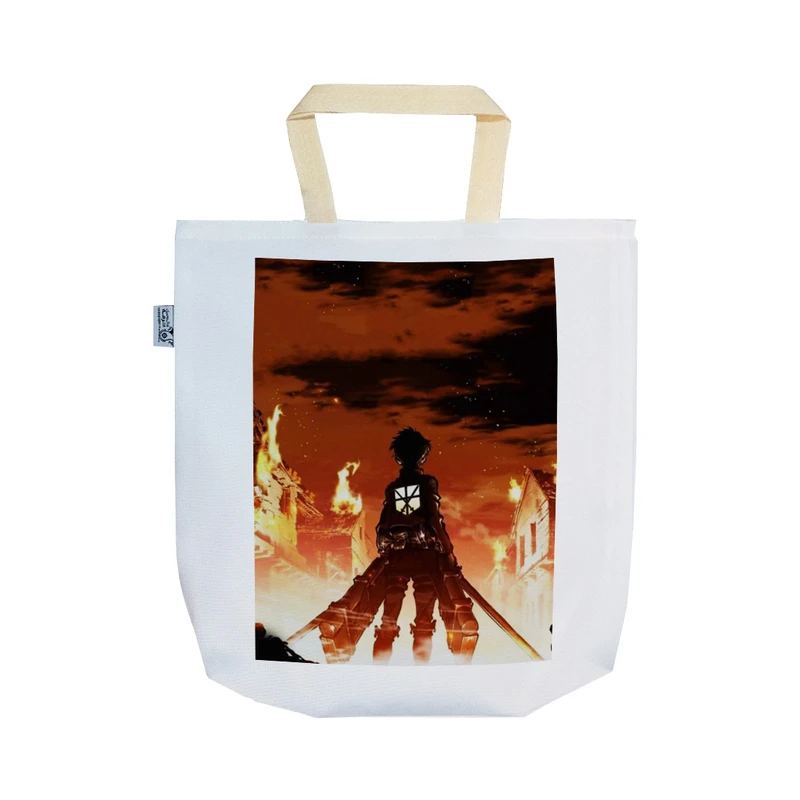ساک خرید ترمه طراحان ایده طرح اَتک آن تایتان Attack on Titan کد strm0359 - SS