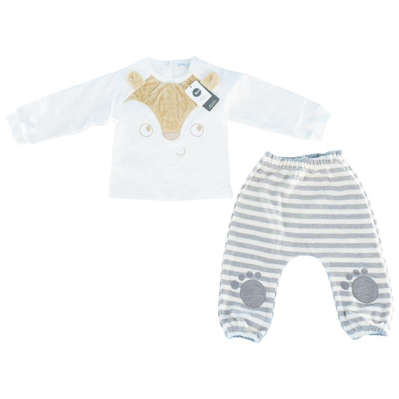 ست هودی و شلوار نوزادی پاپو مدل fox