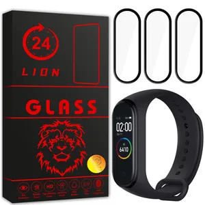 محافظ صفحه نمایش لاین مدل RT007 مناسب برای ساعت هوشمند شیائومی Mi Band 4 بسته سه عددی