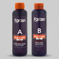 شامپو مو فاربن مدل Natural Black 1.0 حجم 150 میلی لیتر مجموعه 2 عددی