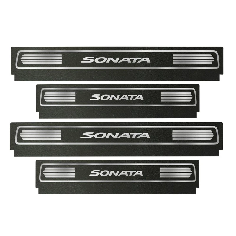 برچسب پارکابی خودرو مهدیار طرح چرم کد SP150  مناسب برای سوناتا بسته 4 عددی