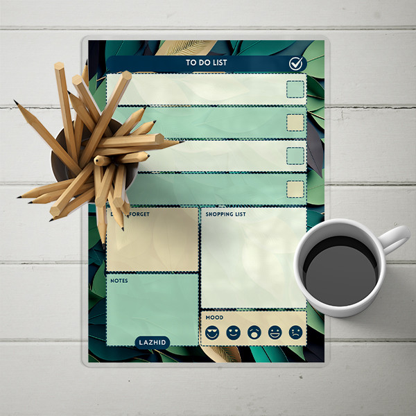تخته وایت برد لاژید مدل پلنر برنامه ریزی کد ToDO08 سایز 20*30 سانتی متر
