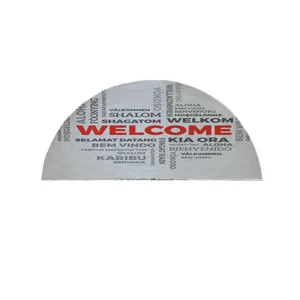 پادری مدل نیم دایره طرح Welcome کد 8259 سایز 90 × 45 سانتی متر