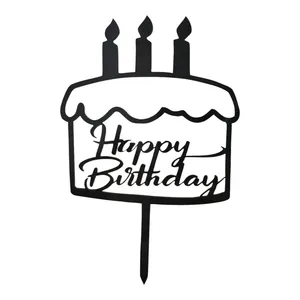 تاپر تولد مدل شمعی happy birth day 2024