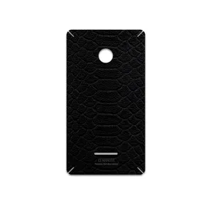 MAHOOT Black-Snake-Leather Cover Sticker for Microsoft Lumia 532