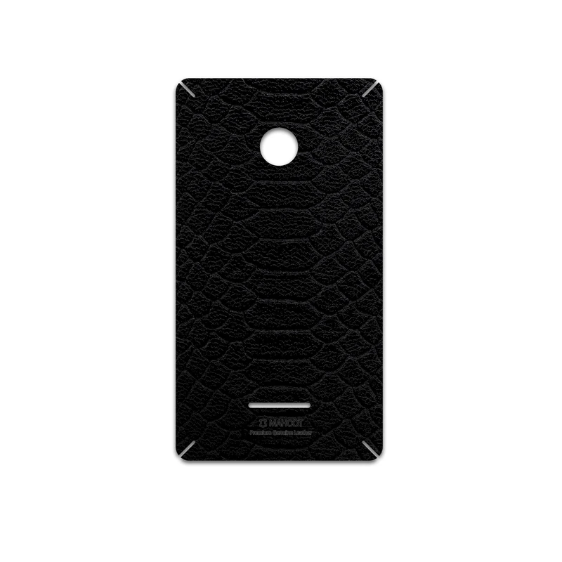 برچسب پوششی ماهوت مدل Black-Snake-Leather مناسب برای گوشی موبایل مایکروسافت Lumia 532