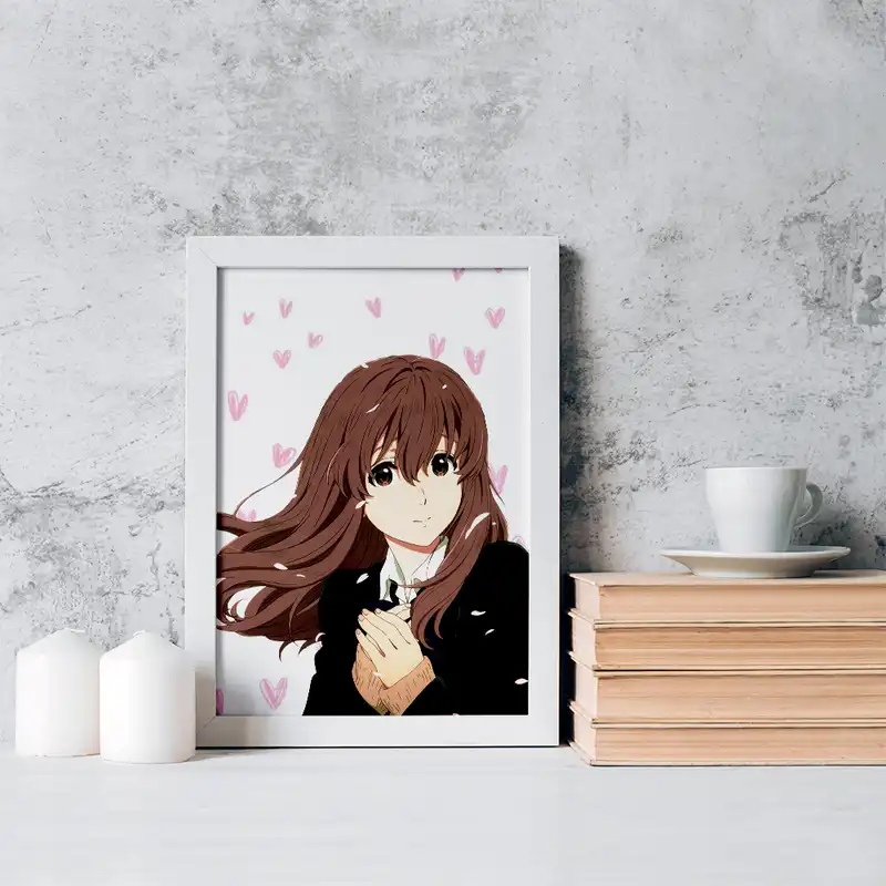 تابلو خندالو مدل شوکو نیشیمیا انیمه سایلنت ویس کد 15802