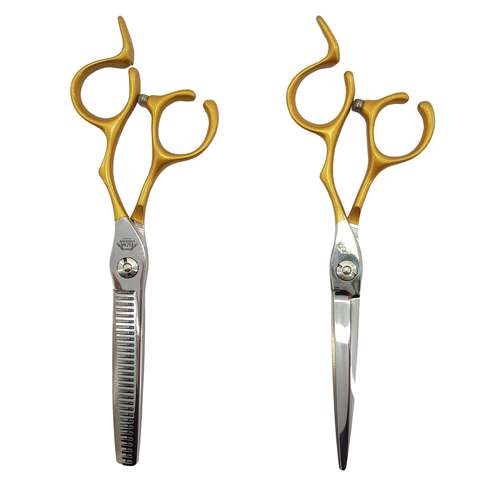 قیچی پیتاژ جگوار مدل LF-60B به همراه قیچی آرایشگاهی جگوار مدل LF-60B