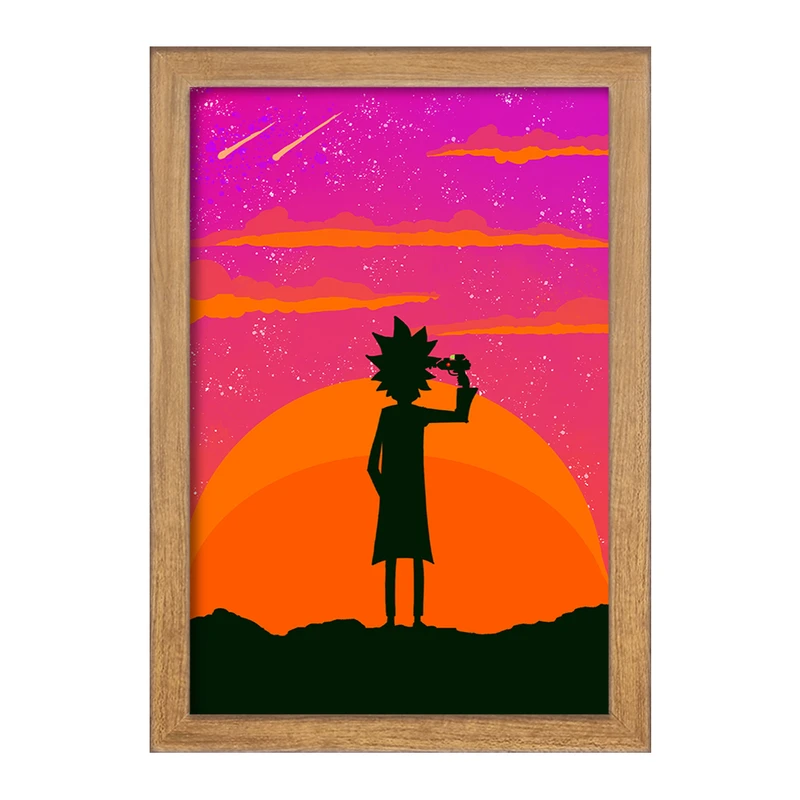تابلو خندالو مدل ریک و مورتی (Rick and Morty) کد F181