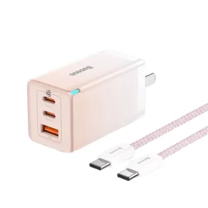 شارژر دیواری باسئوس مدل CCGAN 65W به همراه کابل USB-C