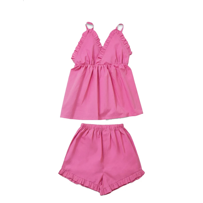 ست تاپ و شلوارک راحتی زنانه مدل 00256