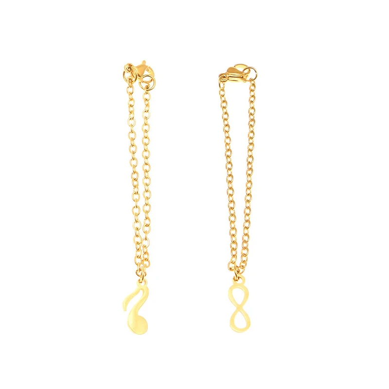 آویز ساعت زنانه دلنار گالری مدل نت موسیقی و بی نهایت مجموعه 2 عددی