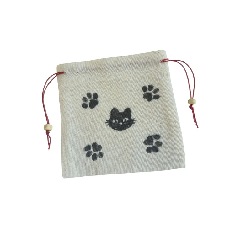 کیسه هدیه مدل نقاشی گربه و پنجول