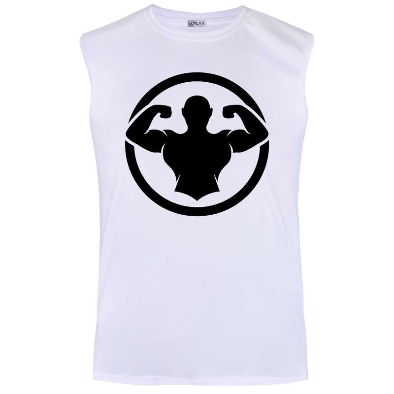 تاپ مردانه مدل FITNESS کد TOW30 رنگ سفید