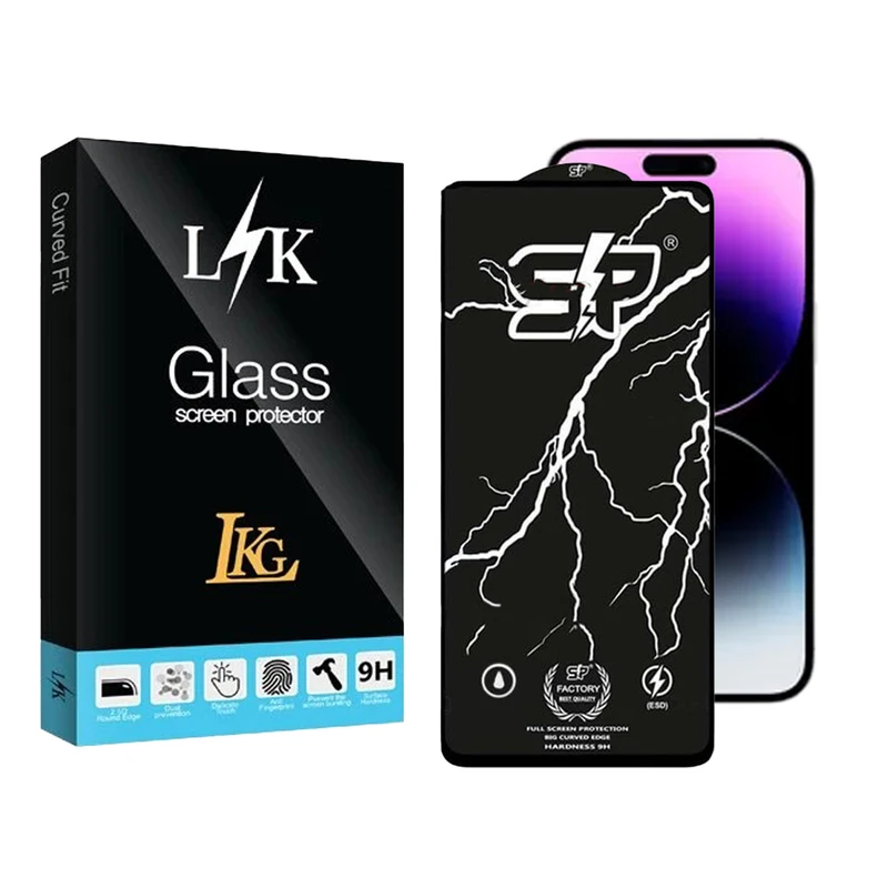 محافظ صفحه نمایش ال کا جی مدل اس پی مناسب برای گوشی موبایل اپل iPhone 14 Pro
