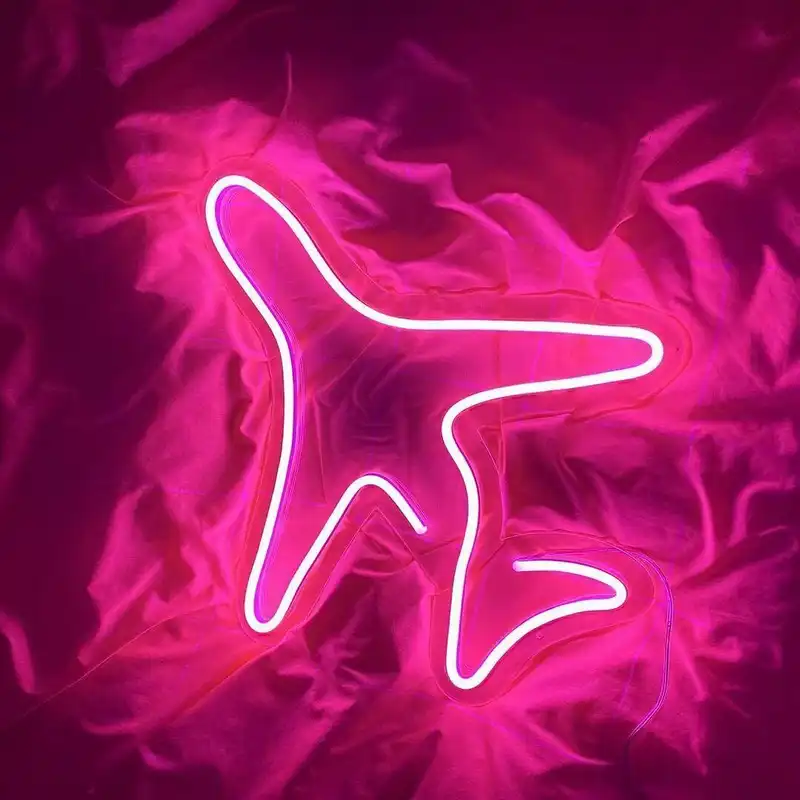 چراغ نئونی دیواری طرح هواپیما