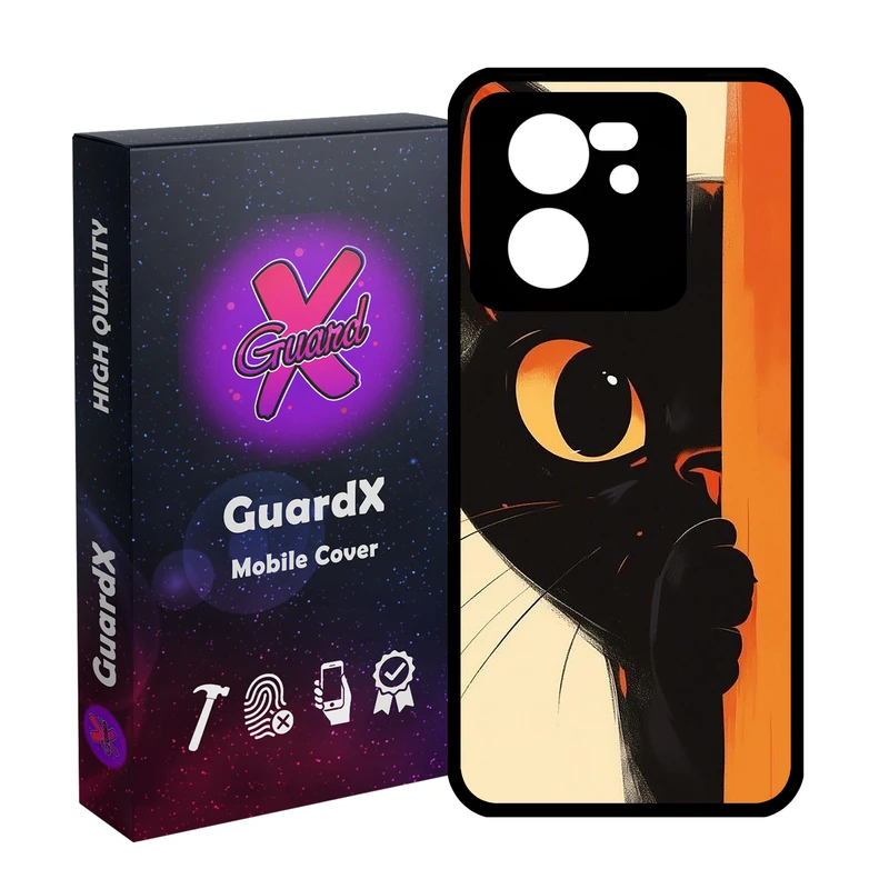 کاور گارد ایکس طرح گربه مدل 10730 مناسب برای گوشی موبایل شیائومی 13T/13T Pro/Redmi K60 Ultra