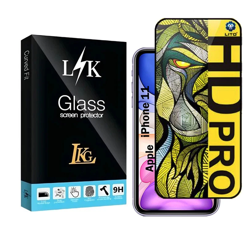 محافظ صفحه نمایش شیشه ای مات ال کا جی مدل LIHD-LK مناسب برای گوشی موبایل اپل iPhone 11