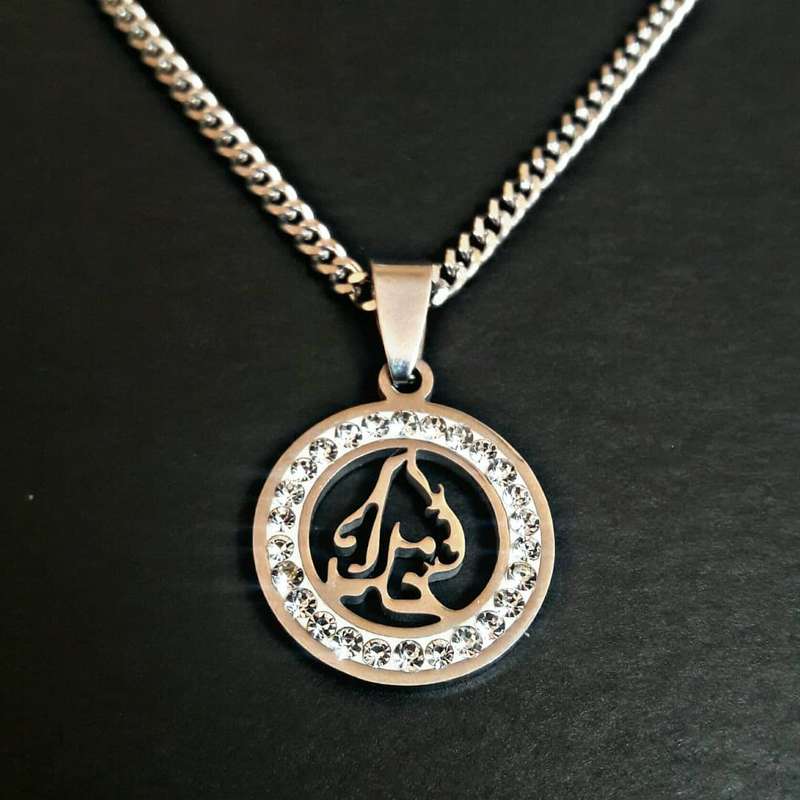گردنبند مردانه طرح خدا مدل Mj001