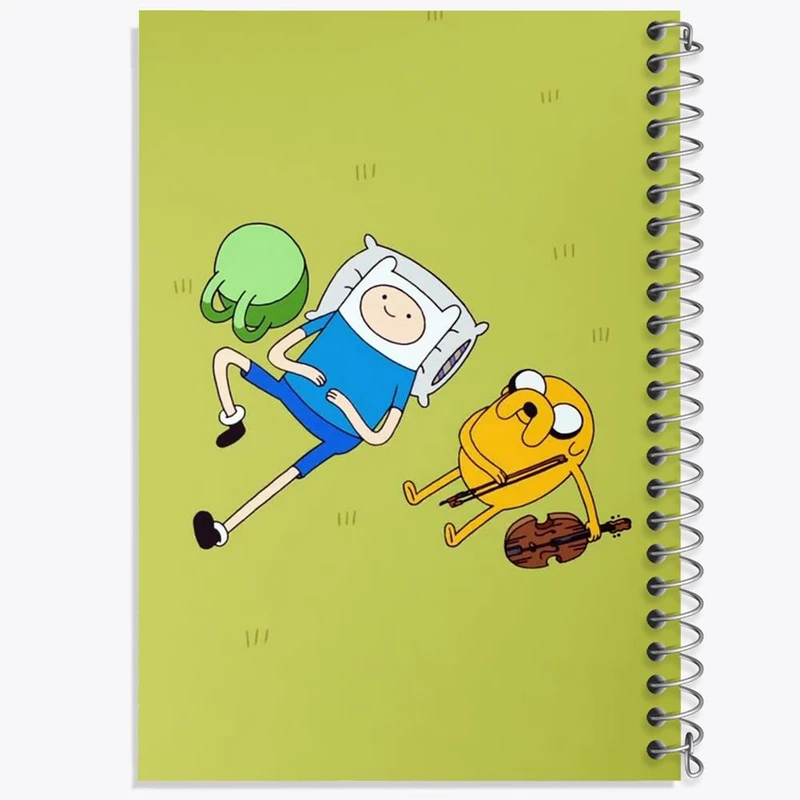 دفتر نقاشی 50 برگ خندالو مدل جیک و فین وقت ماجراجویی Adventure Time کد 20805