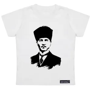 تی شرت آستین کوتاه دخترانه 27 مدل Ataturk کد MH933