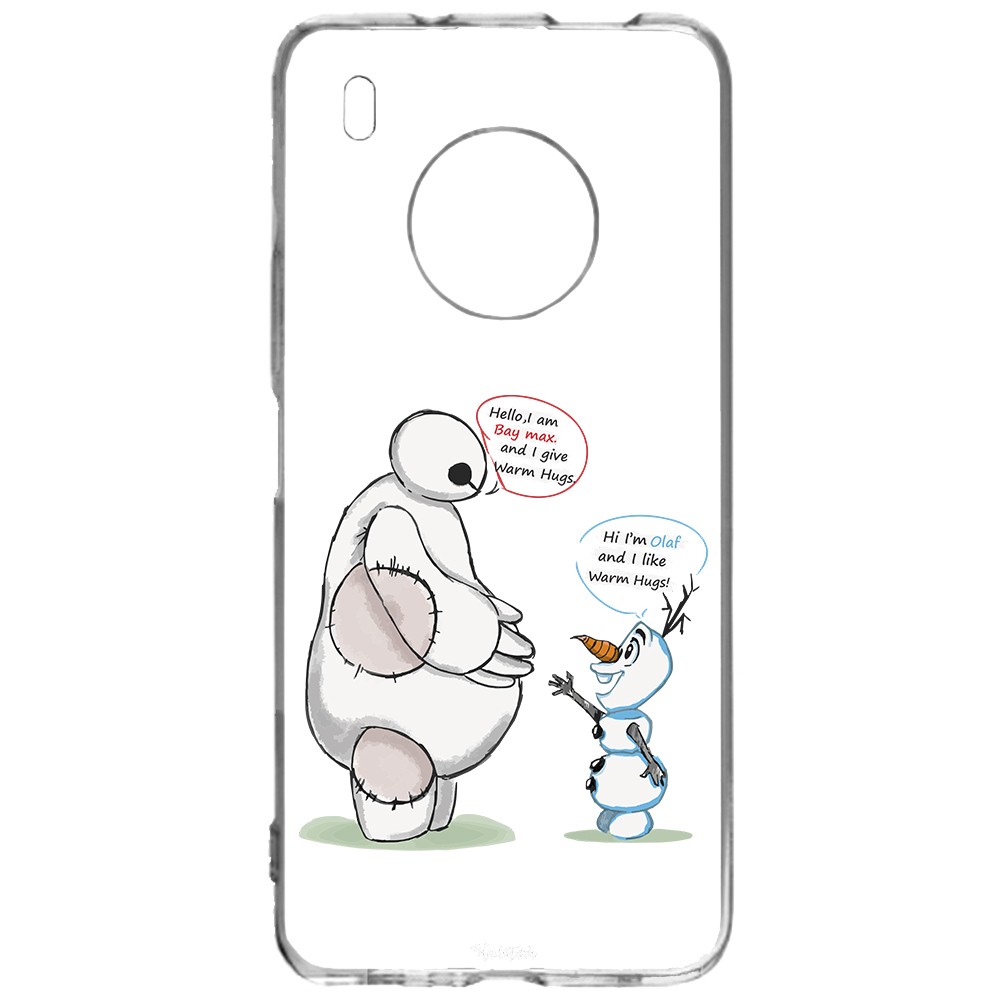 راهنمای خرید اینترنتی کاور طرح Olaf & Baymax مناسب برای گوشی موبایل هوآوی Y9A