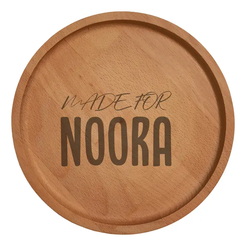 بشقاب چوبی مدل نورا