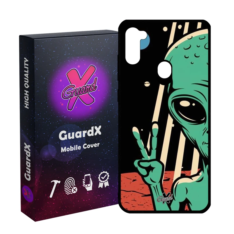 کاور گارد ایکس طرح Alien مدل Glass10499 مناسب برای گوشی موبایل سامسونگ Galaxy A11/M11