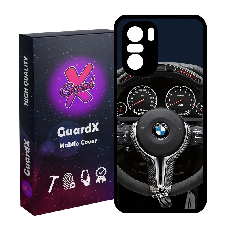 کاور گارد ایکس طرح BMW مدل Glass10345 مناسب برای گوشی موبایل شیائومی Poco F3/MI 11X/MI 11X Pro/Redmi K40/K40 Pro