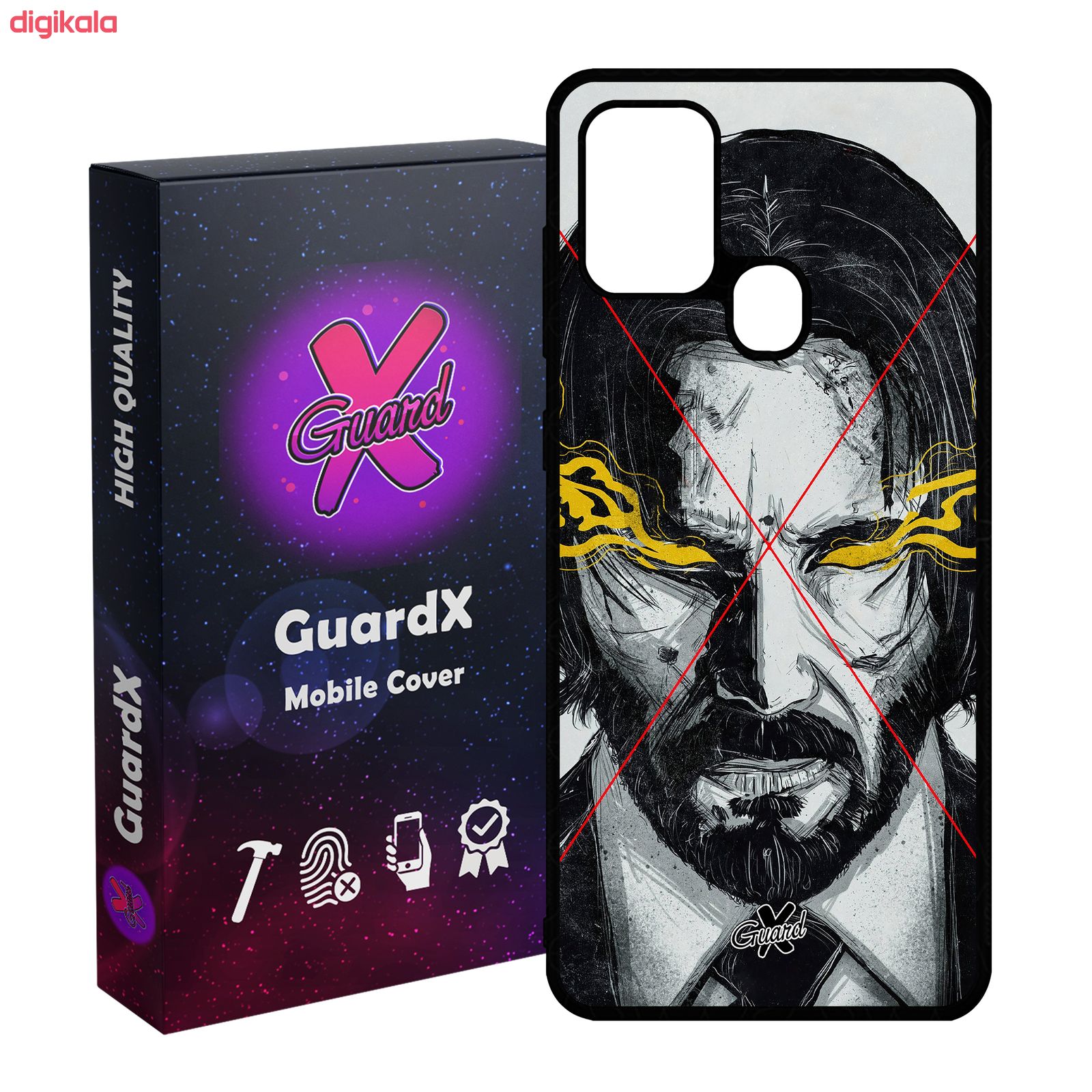 کاور گارد ایکس طرح John Wick مدل Glass10158 مناسب برای گوشی موبایل سامسونگ Galaxy A21s main 1 1