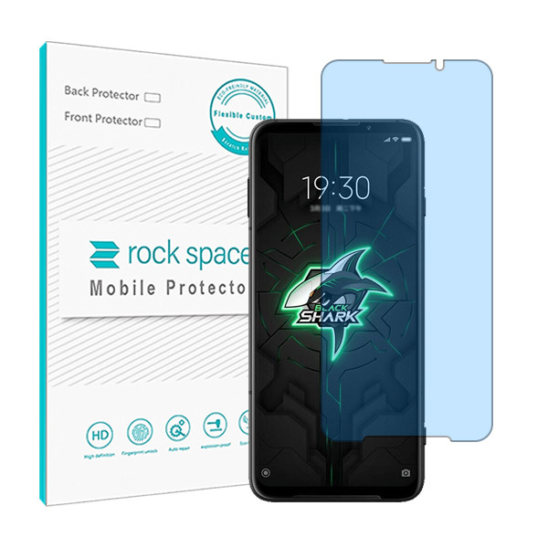 محافظ صفحه نمایش ضد اشعه آبی راک اسپیس مدل HyBLU مناسب برای گوشی موبایل شیائومی Black Shark 3 Pro