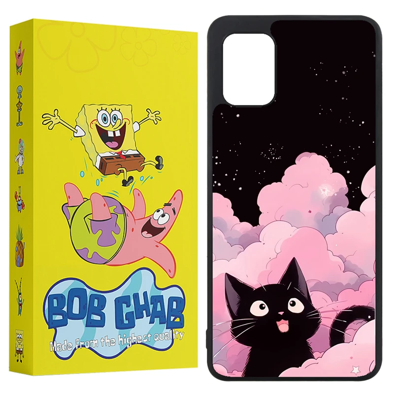 کاور باب قاب طرح گربه مدل BCPA31 مناسب برای گوشی موبایل سامسونگ Galaxy A31