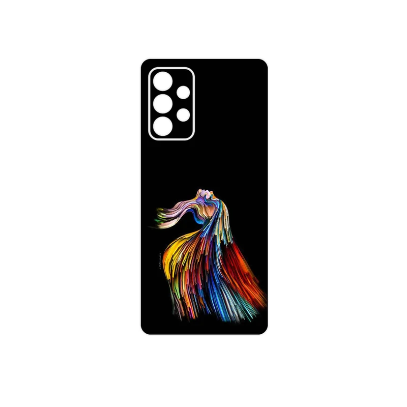 برچسب پوششی ماهوت مدل Rainbow Hair Digital Art مناسب برای گوشی موبایل سامسونگ Galaxy A53 5G