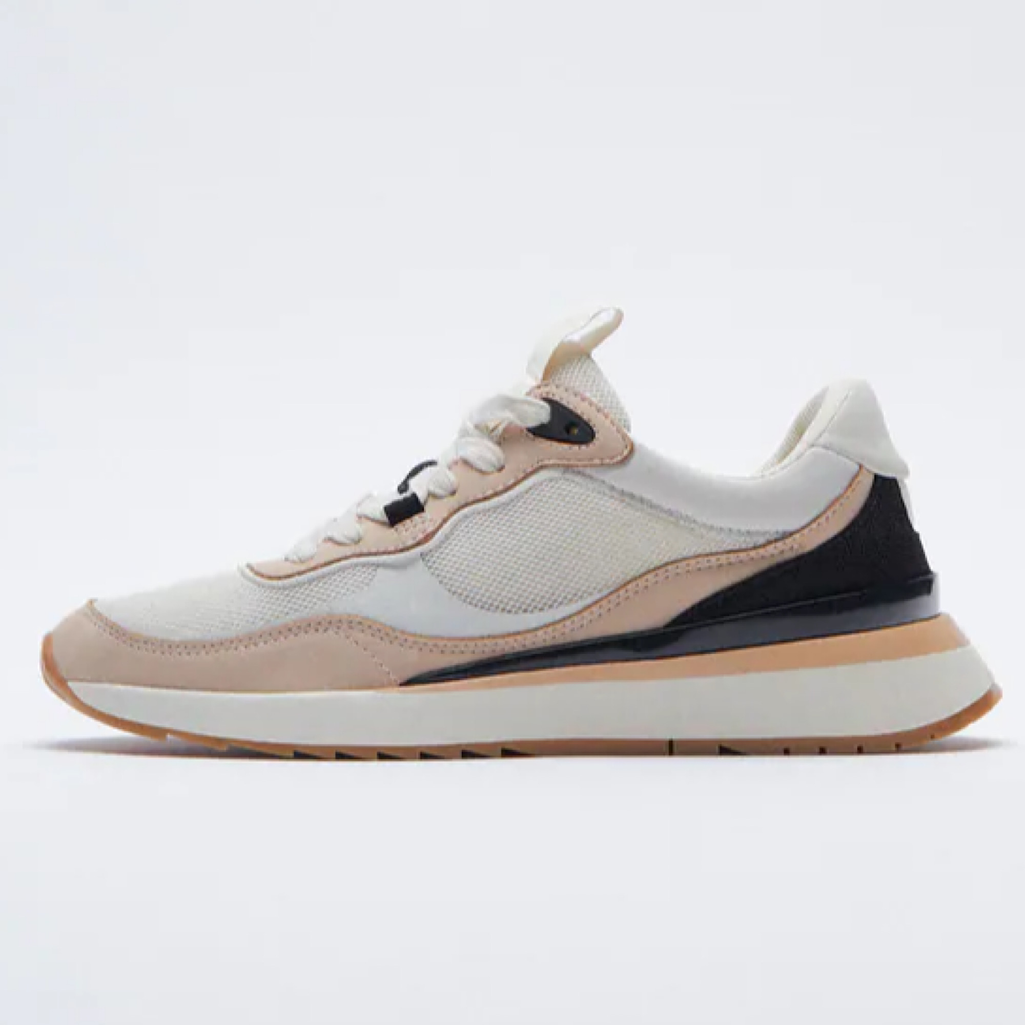 کفش روزمره زنانه زارا مدل CONTRASTING SNEAKERS