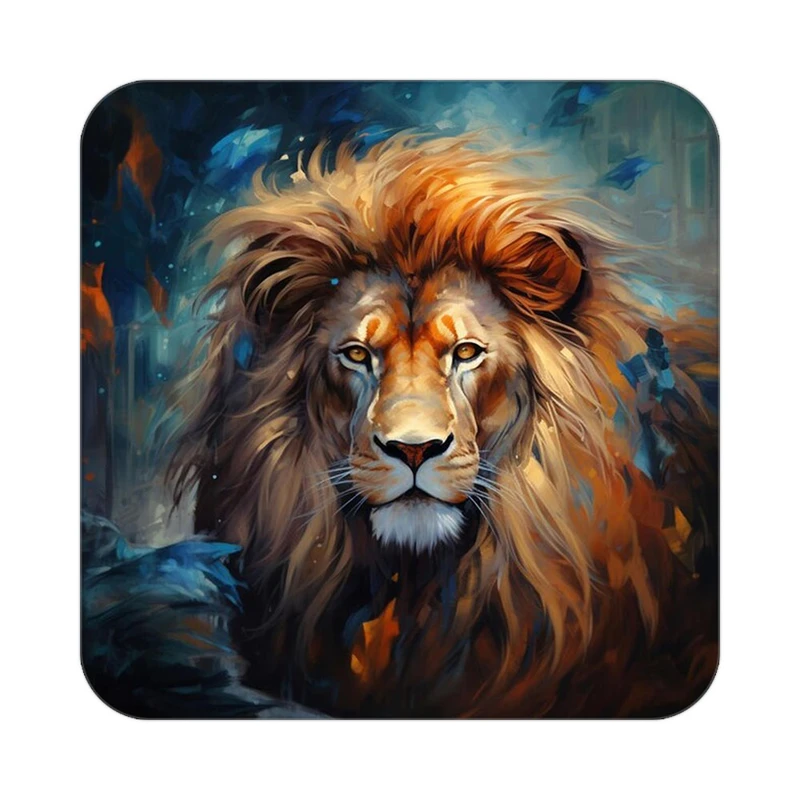 زیر لیوانی کاکتی طرح شیر مدل mp23582