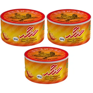 Canned chicken breast in oil with chilli 180g(pack of 3)