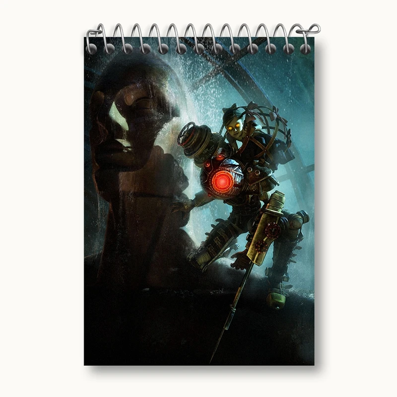 دفتر یادداشت 50 برگ خندالو مدل بازی بایوشاک (Bioshock) کد 31329