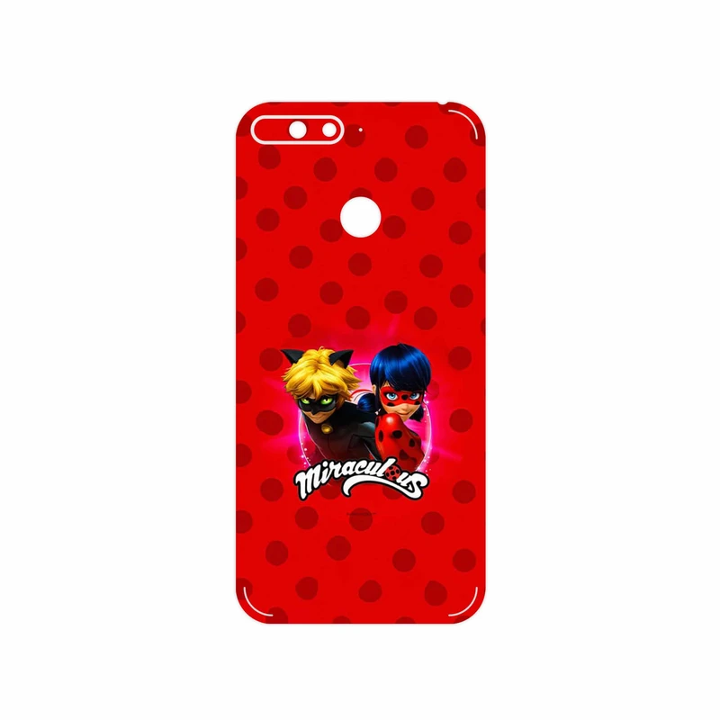 برچسب پوششی ماهوت مدل Ladybug and Cat Noir مناسب برای گوشی موبایل هوآوی Y6 2018