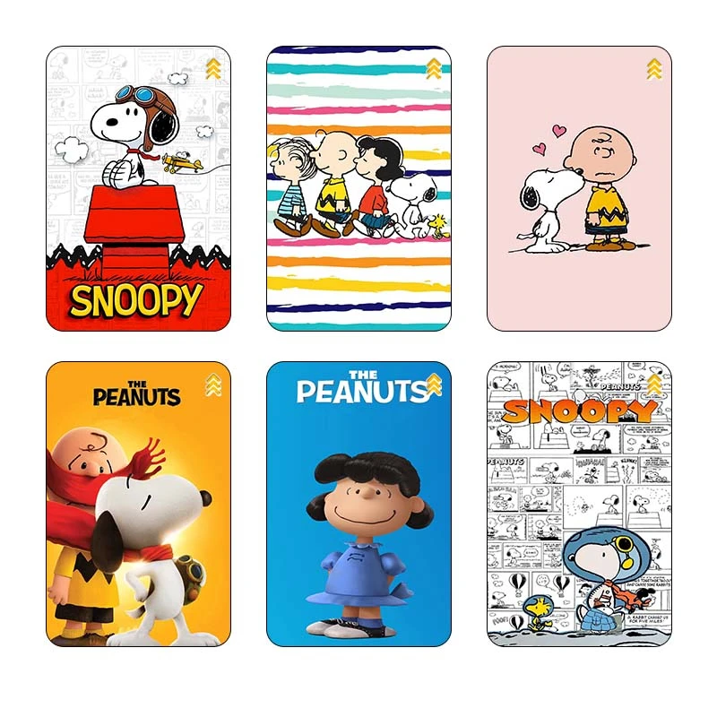 استیکر کارت مدل سام نگار طرح فیلم بادام‌زمینی‌ها The Peanuts کد SP1381 مجموعه 6 عددی