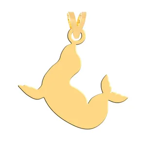 آویز گردنبند طلا 18 عیار زنانه فرشته مدل شیر WNL-000450