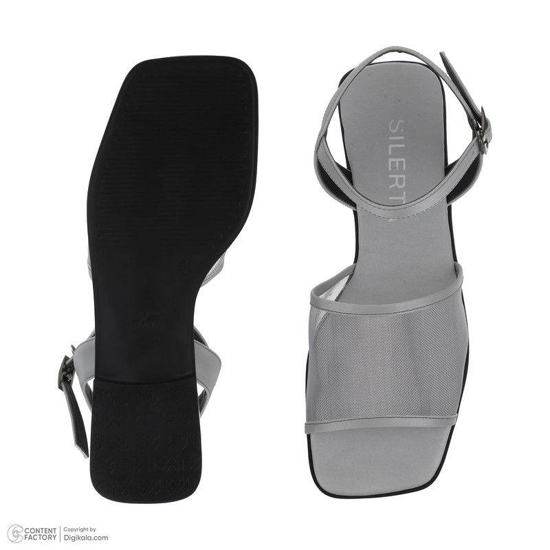 صندل زنانه سیلرتا مدل N18 رنگ نقره ای
