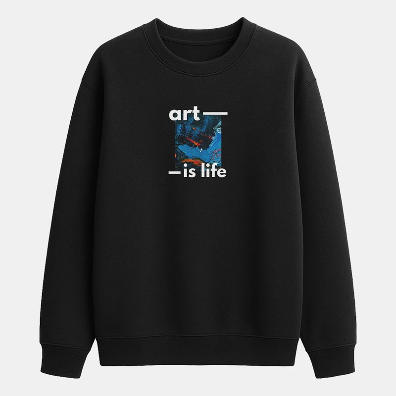 سویشرت مردانه باهرپوش شرق مدل دورس هنر یعنی زندگی mo462