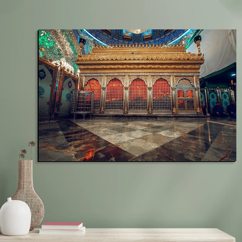 تابلو شاسی مدل نجف ضریح مطهر امام علی (ع) کد 07