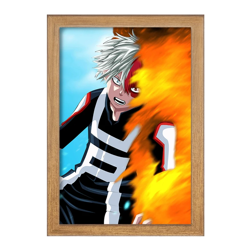 تابلو خندالو مدل شوتو تودوروکی انیمه قهرمان من  کد 13237