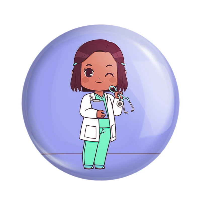 مگنت خندالو مدل پزشک و پرستار کودکانه کد 36489