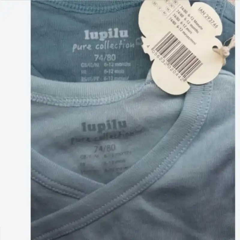 بادی آستین بلند نوزادی لوپیلو مدل MD-293746 مجموعه 2 عددی