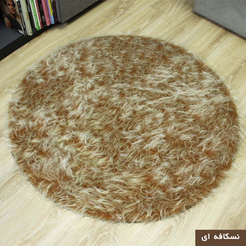 پادری آقای طرح مدل خز فانتزی سایز 110x110 سانتی متر