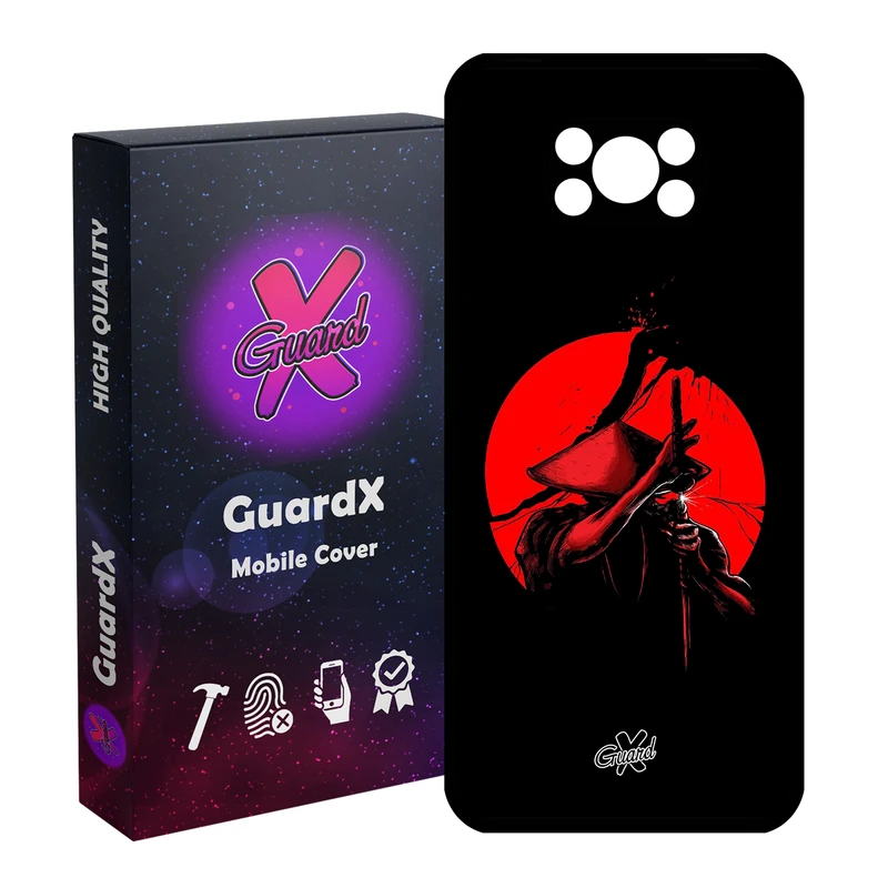 کاور گارد ایکس طرح Samurai مدل Glass10251 مناسب برای گوشی موبایل شیائومی Poco X3 Pro